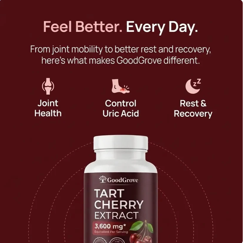 Tart Cherry Extract Dietary Supplement Capsules