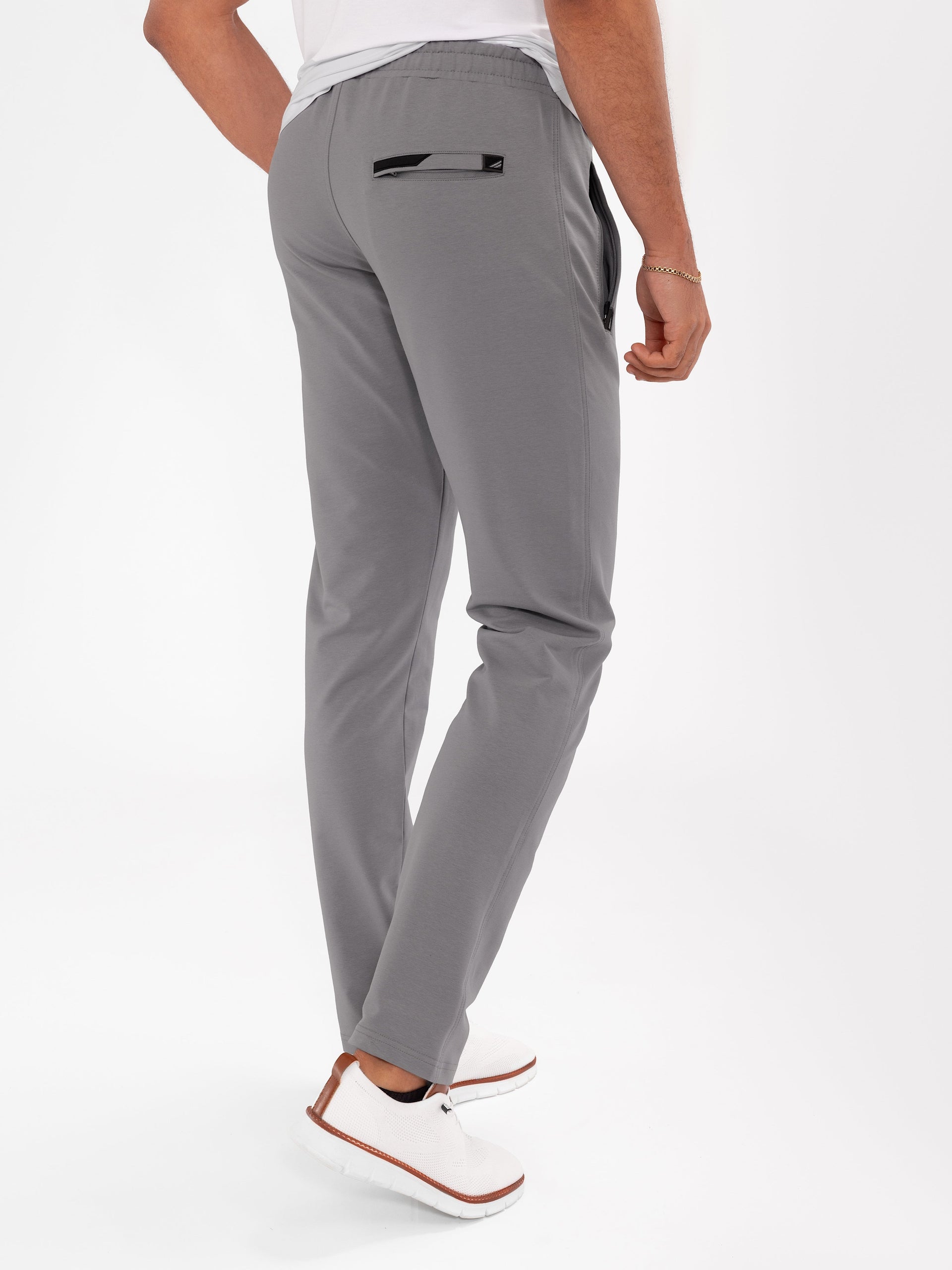 Navy Blue Athletic Tapered Jogger Pants for Tall Men - Image 45