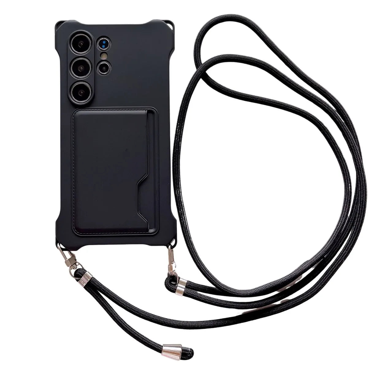 Soft Silicone Lanyard Wallet Case for Samsung Galaxy