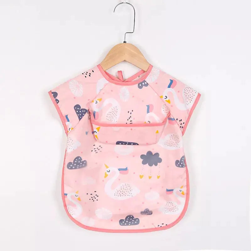Baby Kids Long Sleeve Scarf Waterproof Apron
