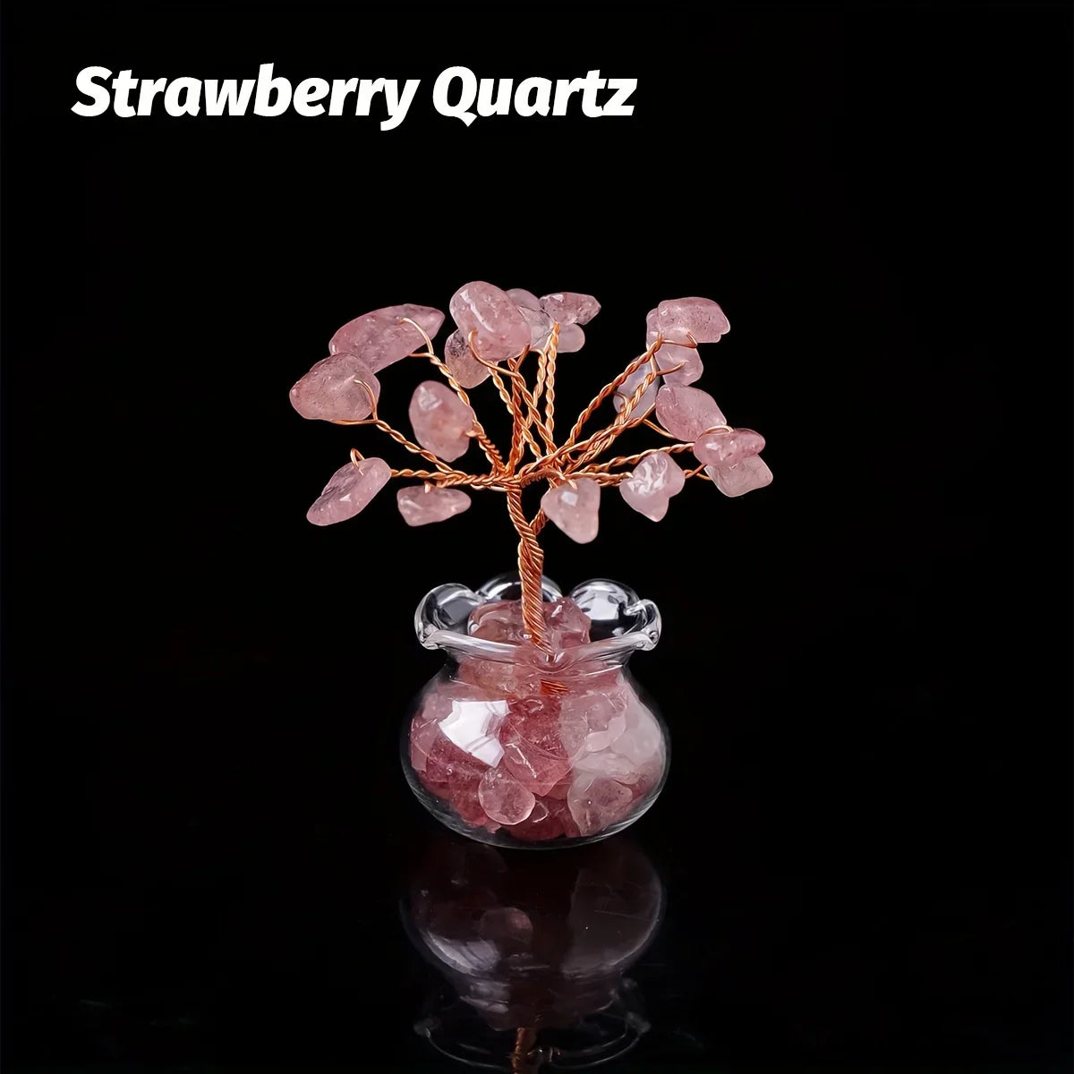 Amethyst Crystal Gravel Tree: Handmade Copper Wire, Healing Stones, Miniature Home Decoration meditation  decoracion