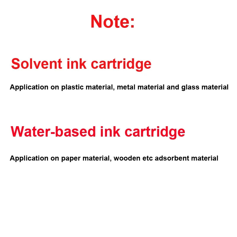 42ml Eco Solvent Ink Cartridge – Replacement Black Ink for Handheld TIJ Printers