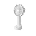 USB Handheld Personal Fan with Charging Base, Portable Silent Fan