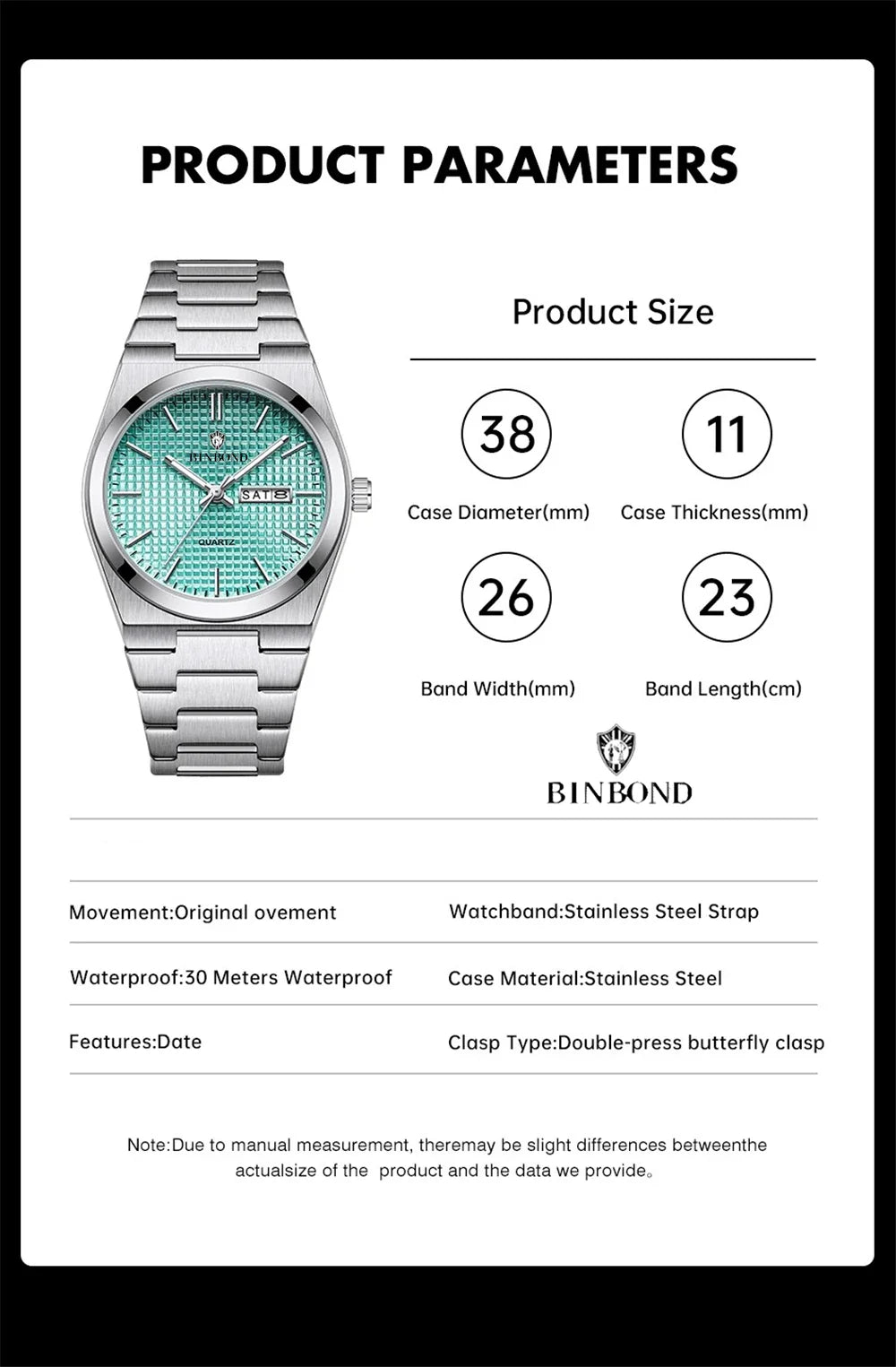 Fashion Quartz Wristwatches New Brand Simple Style Sky Blue Luxury Watch Man Automatic Watches For Men Clock Mens Gifts Reloj