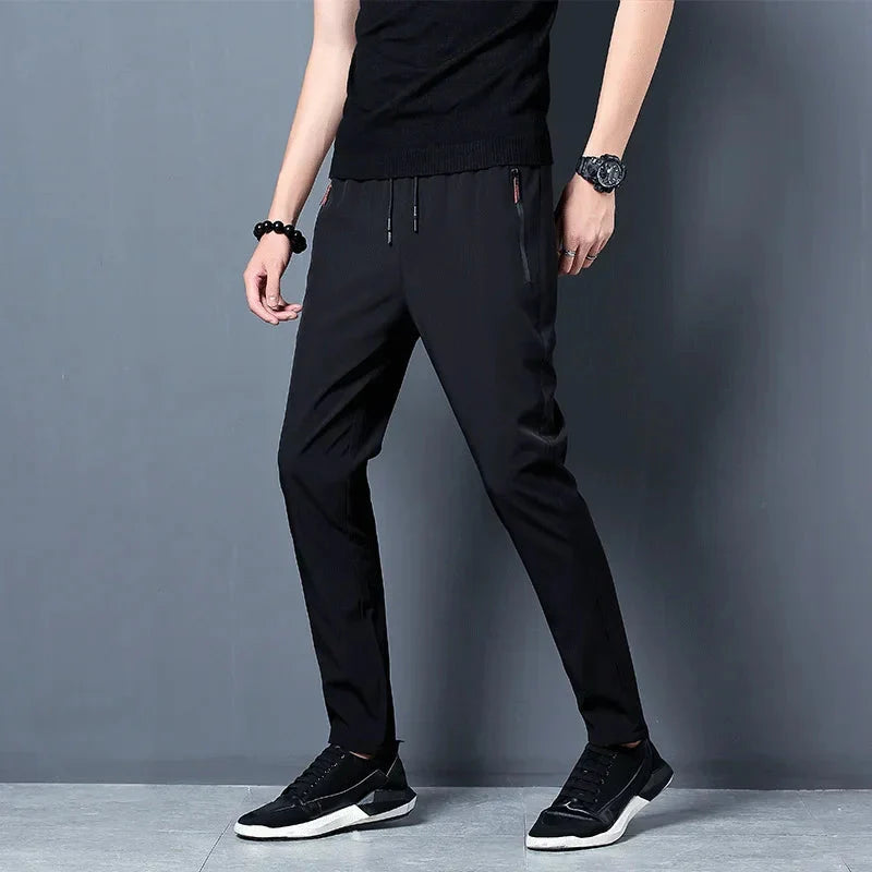 Men's Stretch Slim Fit Cargo Jogger Pants - Elastic Waist