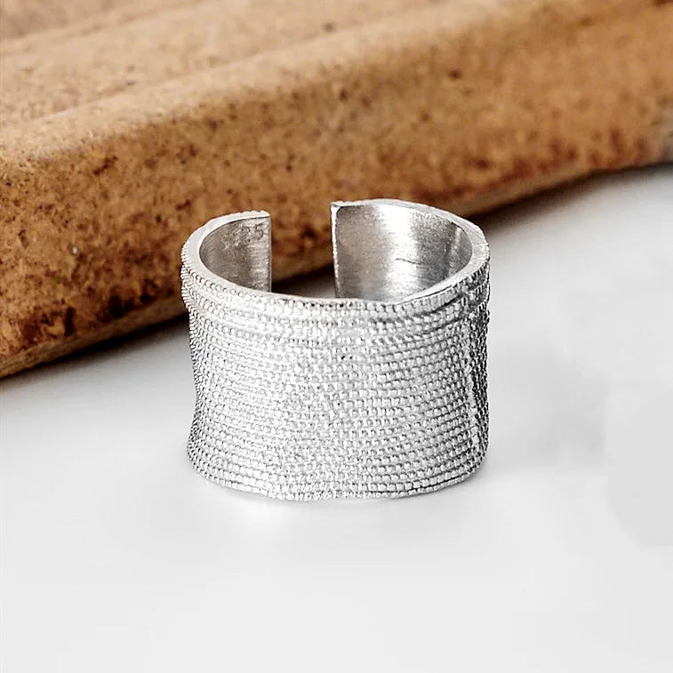 925 Sterling Silver Irregular Geometry Rings For Women Jewelry Accessories Wholesale   Jewellery