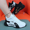 Sneakers  Breathable Ladies Mesh Lace Up Sports Platform Shoes for Women