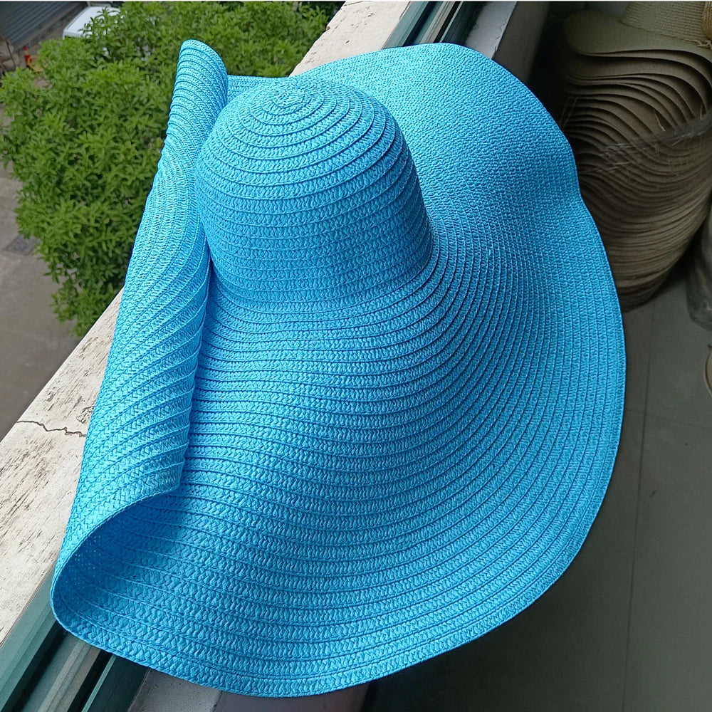 Women's Straw Fringed Open-Top Sun Visor Hat for Summer Beach - Image 8