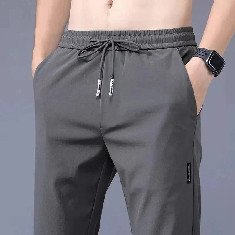 Slim Fit Stretch Jogger Pants with Elastic Waist