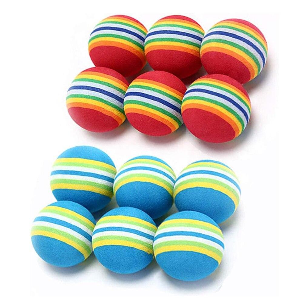 10pcs Interactive Soft Foam Cat Toy Balls for Indoor Chase