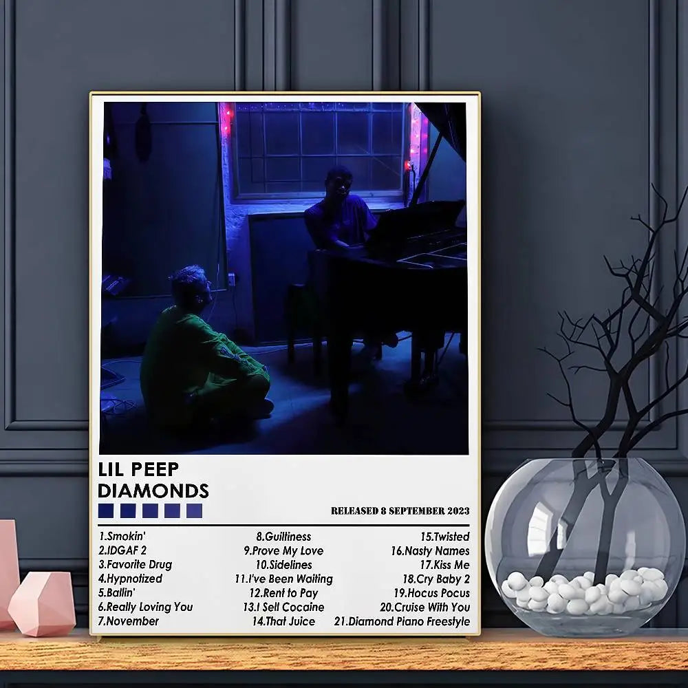Rapper L-Lil P-Peep Poster HD Art Sticky Wall Waterproof Home Living Room Bar Decoration