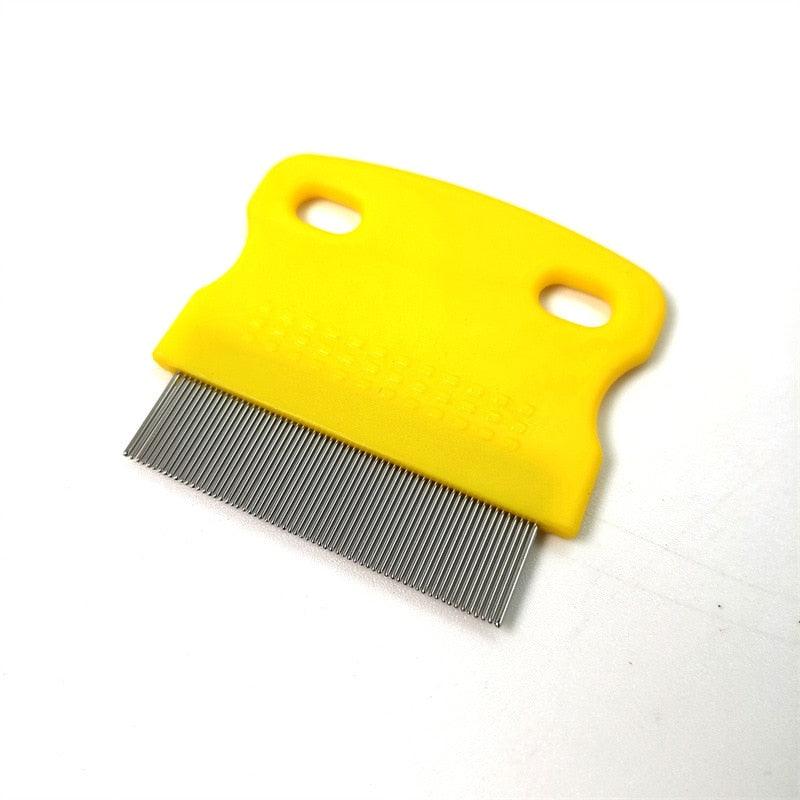 Professional Pet Flea Comb with Non-Slip Grip for Dogs and Cats