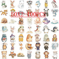 50/100PCS Cartoon Healing Animal Graffiti Stationery Notebook Stickers Decorative Guitar Luggage DIY Waterproof Stickers