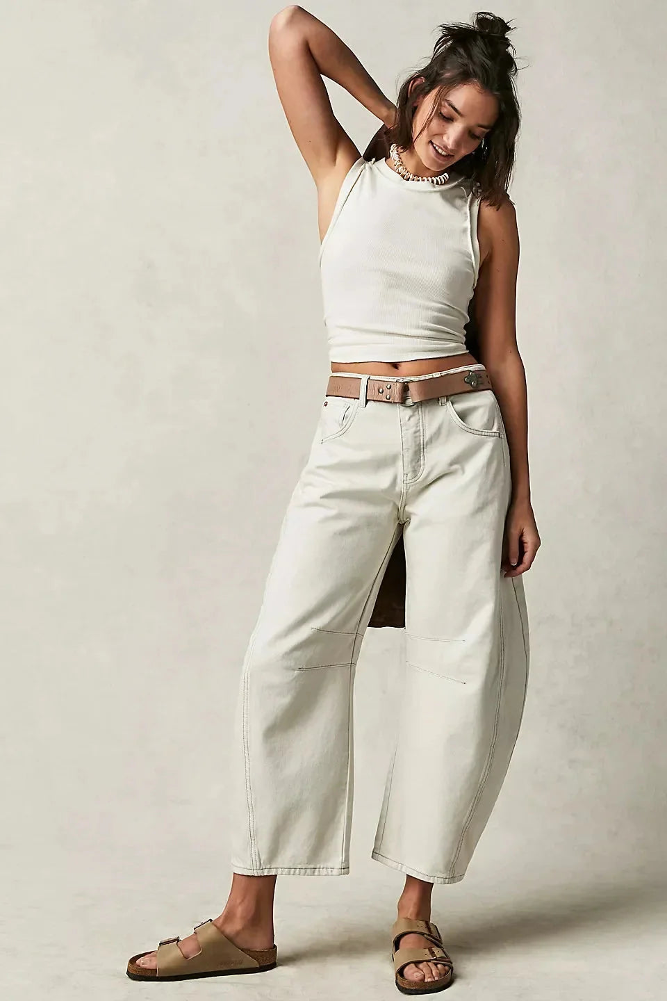 Women's High-Waisted Wide-Leg Jeans