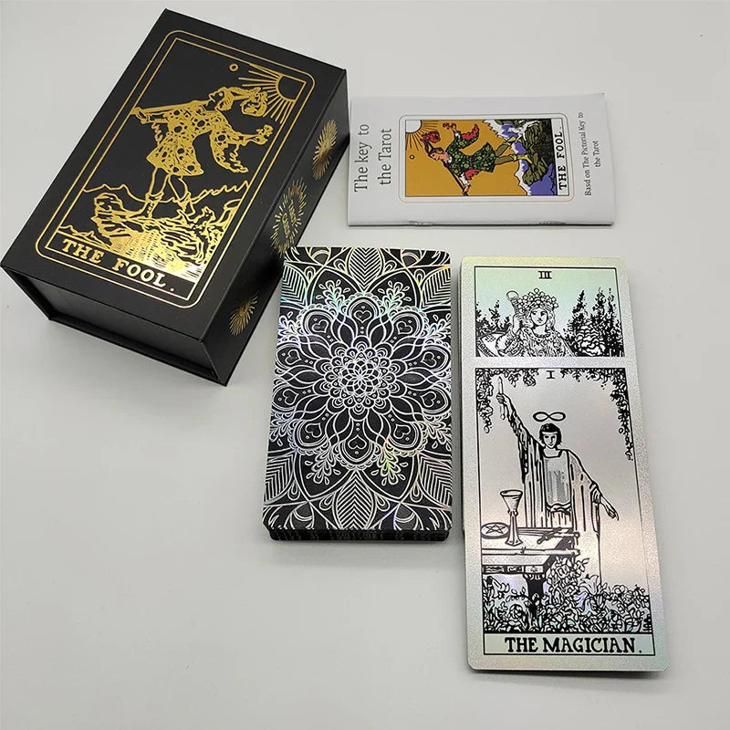 Predictive Divination Cards Astrological Tarot Cards With Gold Foil Technique Deluxe Board Game Gift Set