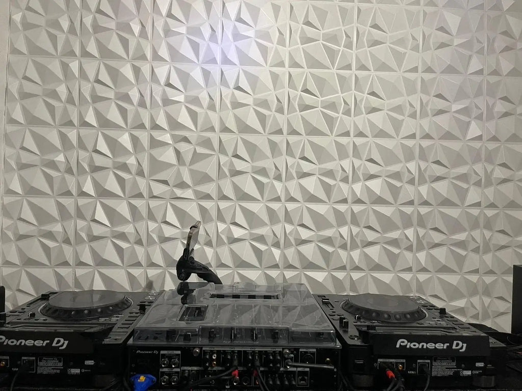 20PCS 3D Wall Panels 30x30cm Indoor Wall Decoration for Living Room Bedroom Hotel Office  Mural Tile-Panel-Mold 3D Wall Sticker