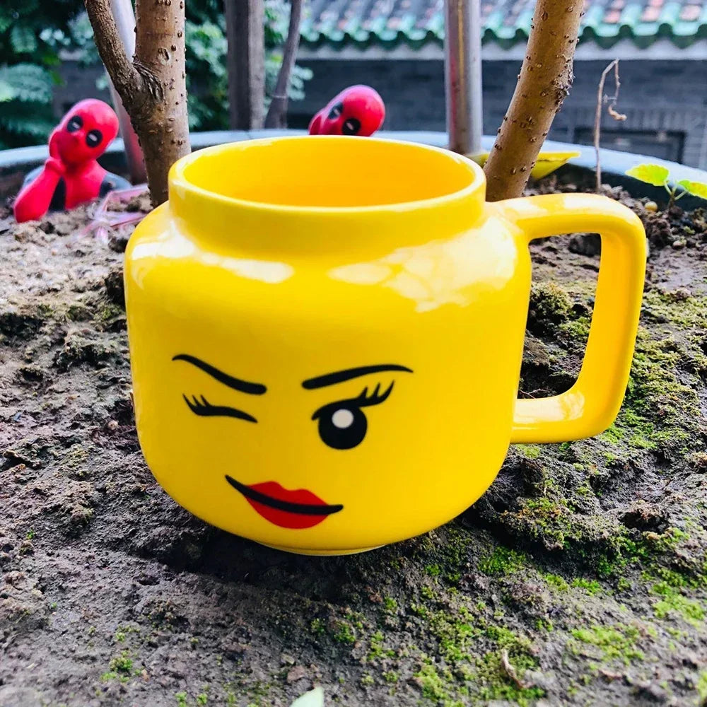 Cute Design Face Expression Ceramic Mug Christmas Gift Box Funny  Mug Ideal Gift for New Year Creative and Unique Gift