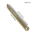 A5 B5 Metal Ring Binder Clips with Bamboo Back Panel Detachable Buckle Loose-leaf Binding Strip for Data Book Album Notebook
