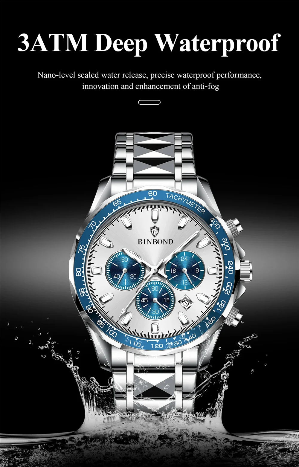 Sports New Men Chornograph Watch For Man Luxury Brand Fashion Quartz Wristwatches Gifts Mens Watches Automatic Digital Clock