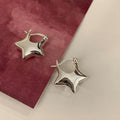 925 Sterling Silver Vintage Simple Star Earrings For Women Trendy Earring Jewelry Prevent Allergy Party Accessories Gift