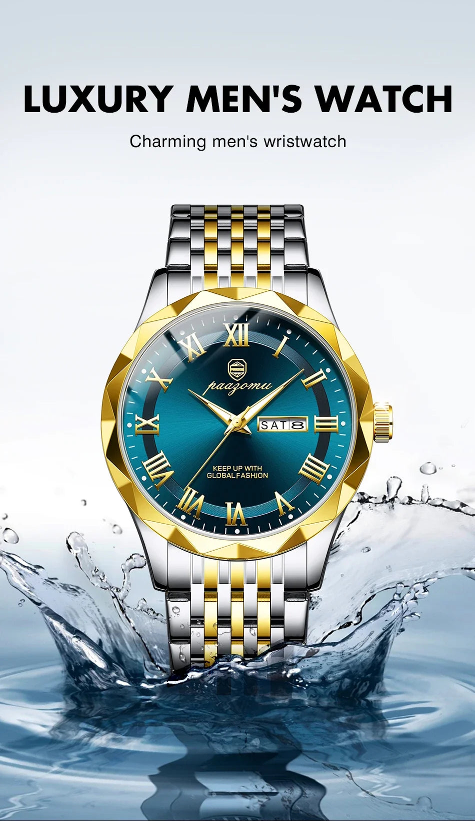 Men's Minimalist Quartz Leisure Watch – Waterproof Sport Watch