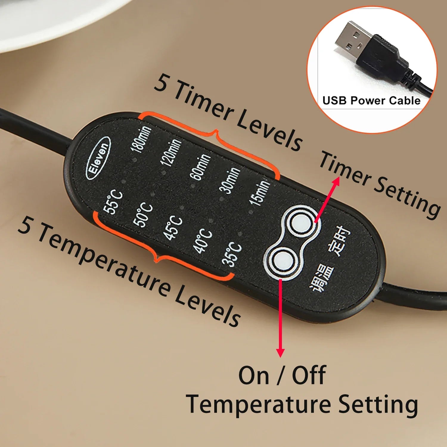 Electronic Incense Burner Wooden Essential Oil Burner Timing Adjustable Temperature Wax Melts Warmer Agarwood Incense Burner