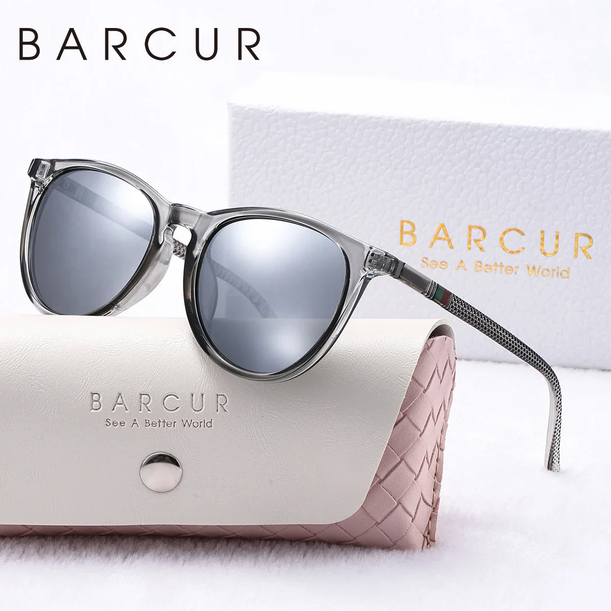 Pink Round Polarized Sunglasses – Lightweight Fashion Eyewear