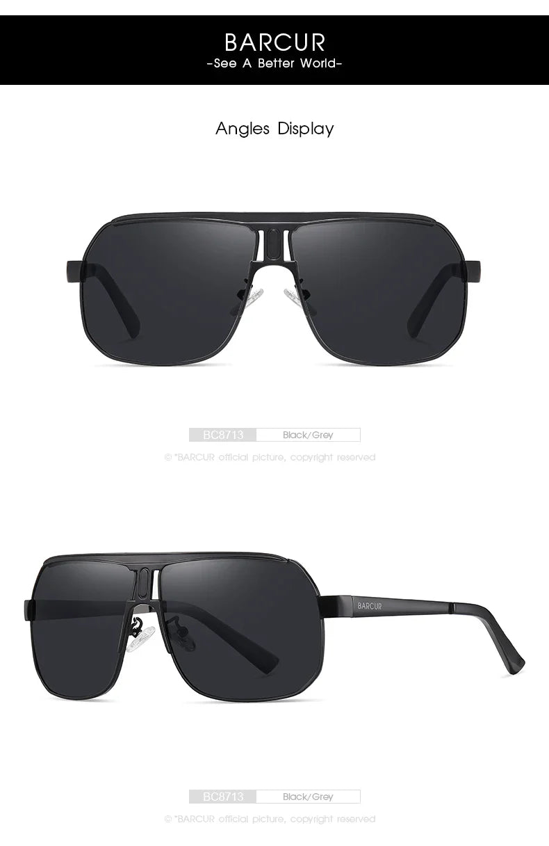 Polarized Sports Sunglasses with UV400 Protection for Outdoor Use
