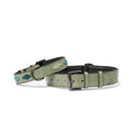 Sea Glass Leather Dog Collar