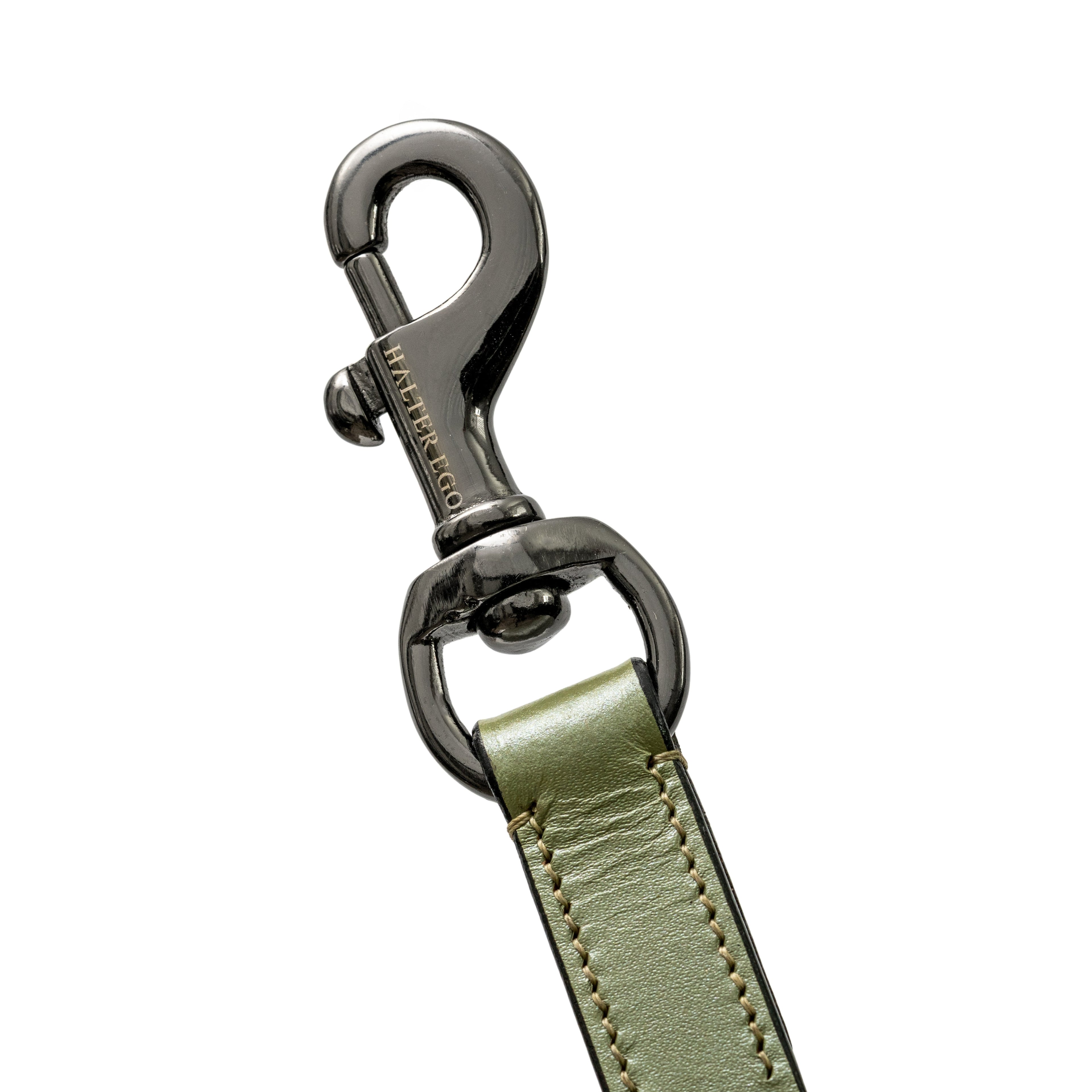 Sea Glass Leather Dog Leash