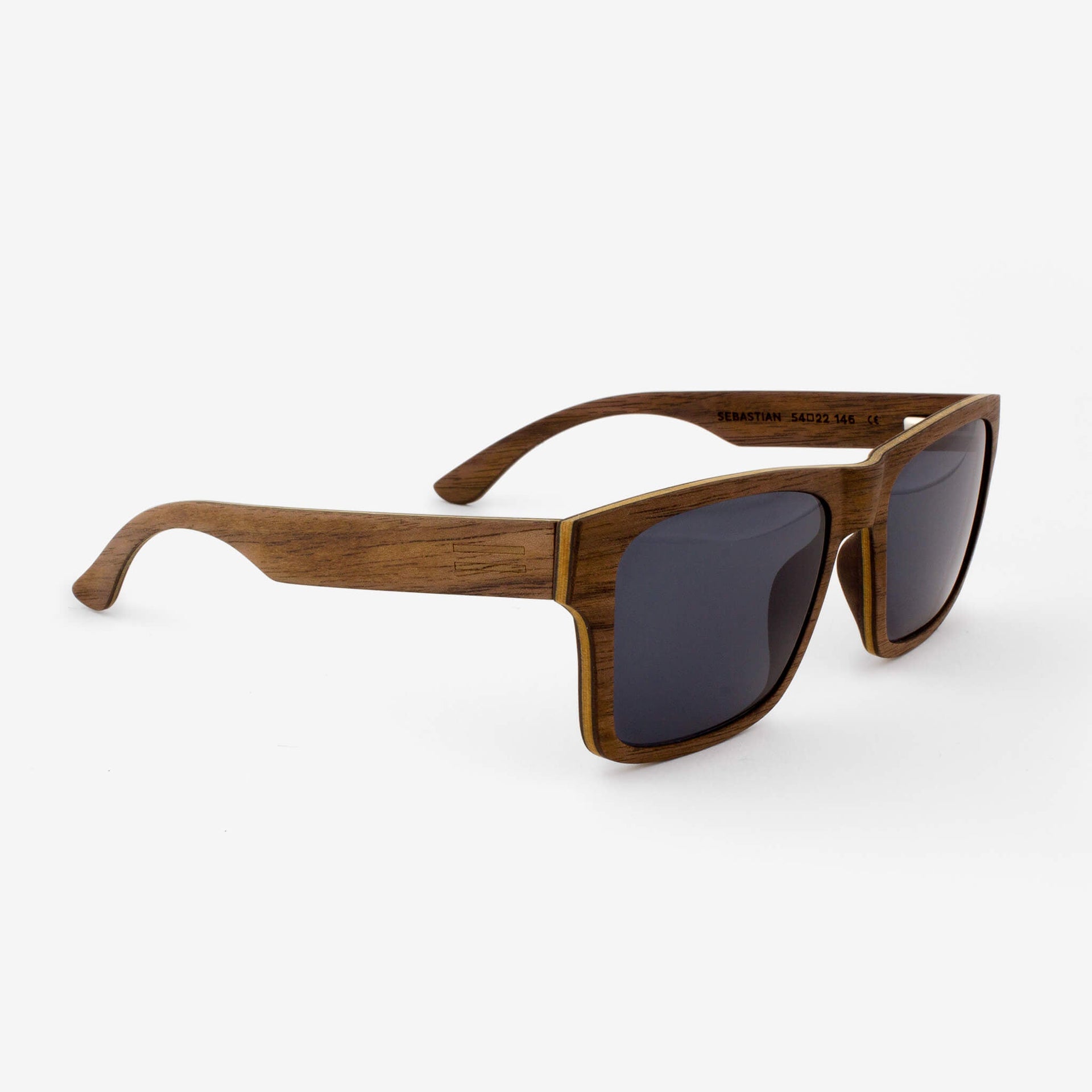 Sebastian Unisex Eco-Friendly Wood Sunglasses