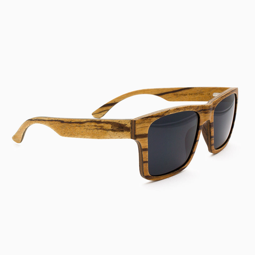 Sebastian Unisex Eco-Friendly Wood Sunglasses