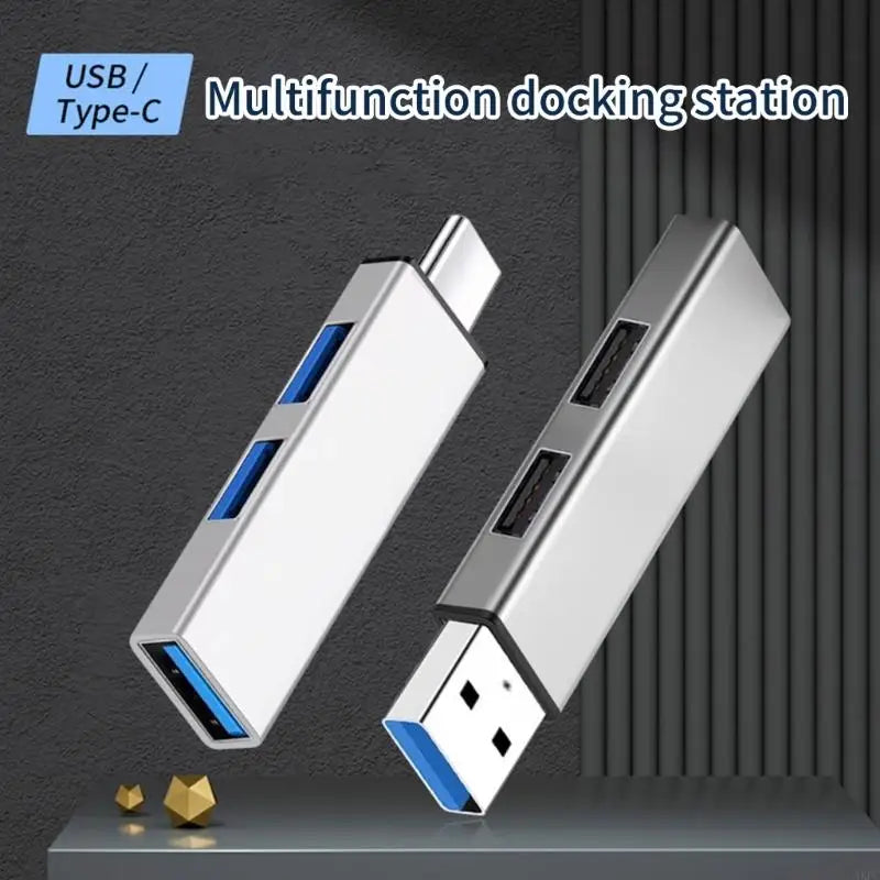 Ultra-Slim USB Hub – Multi-Port USB 3.0 Splitter with Type-C