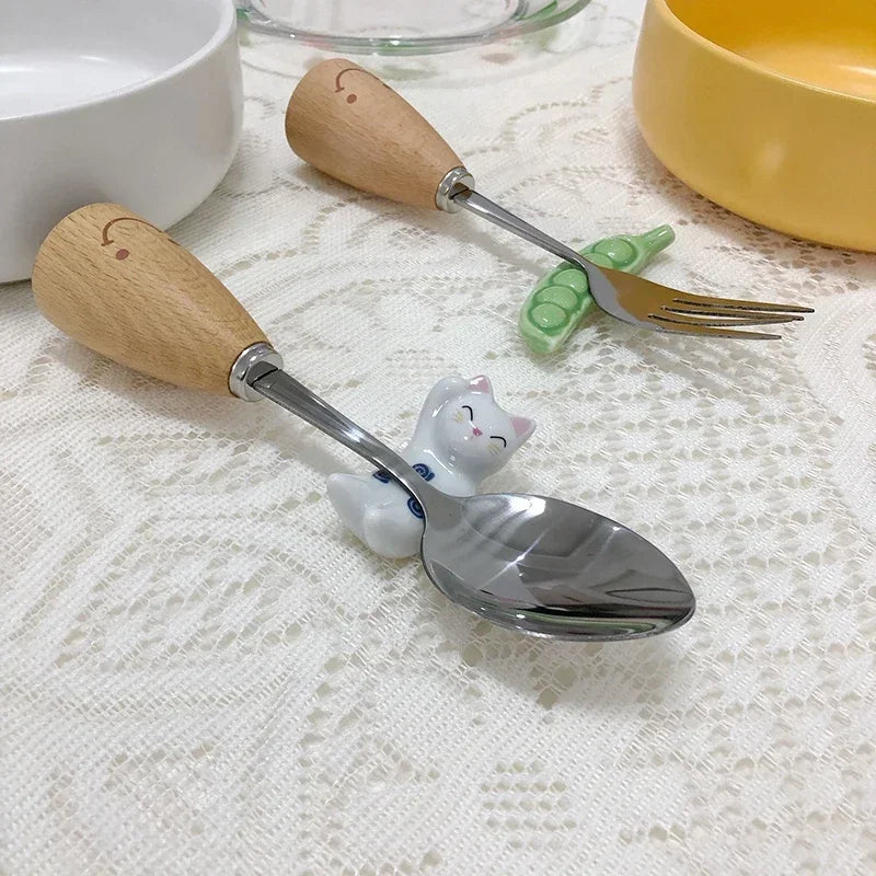 Ceramic Food Shaped Decorative Chopsticks Holder Set