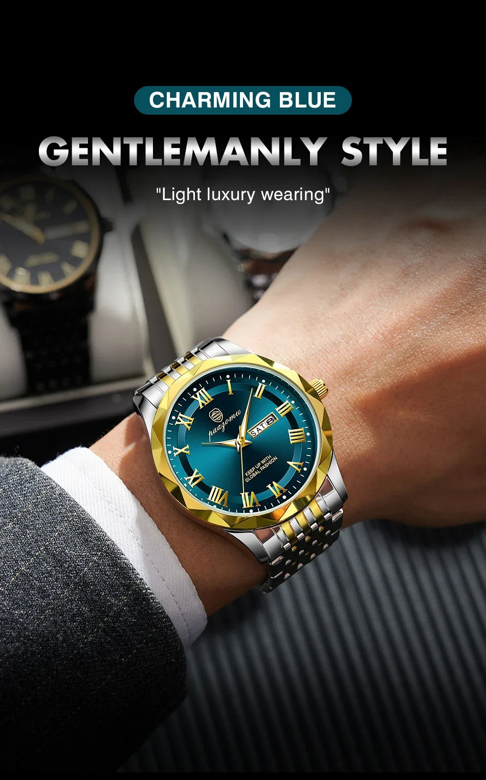 Men's Minimalist Quartz Leisure Watch – Waterproof Sport Watch