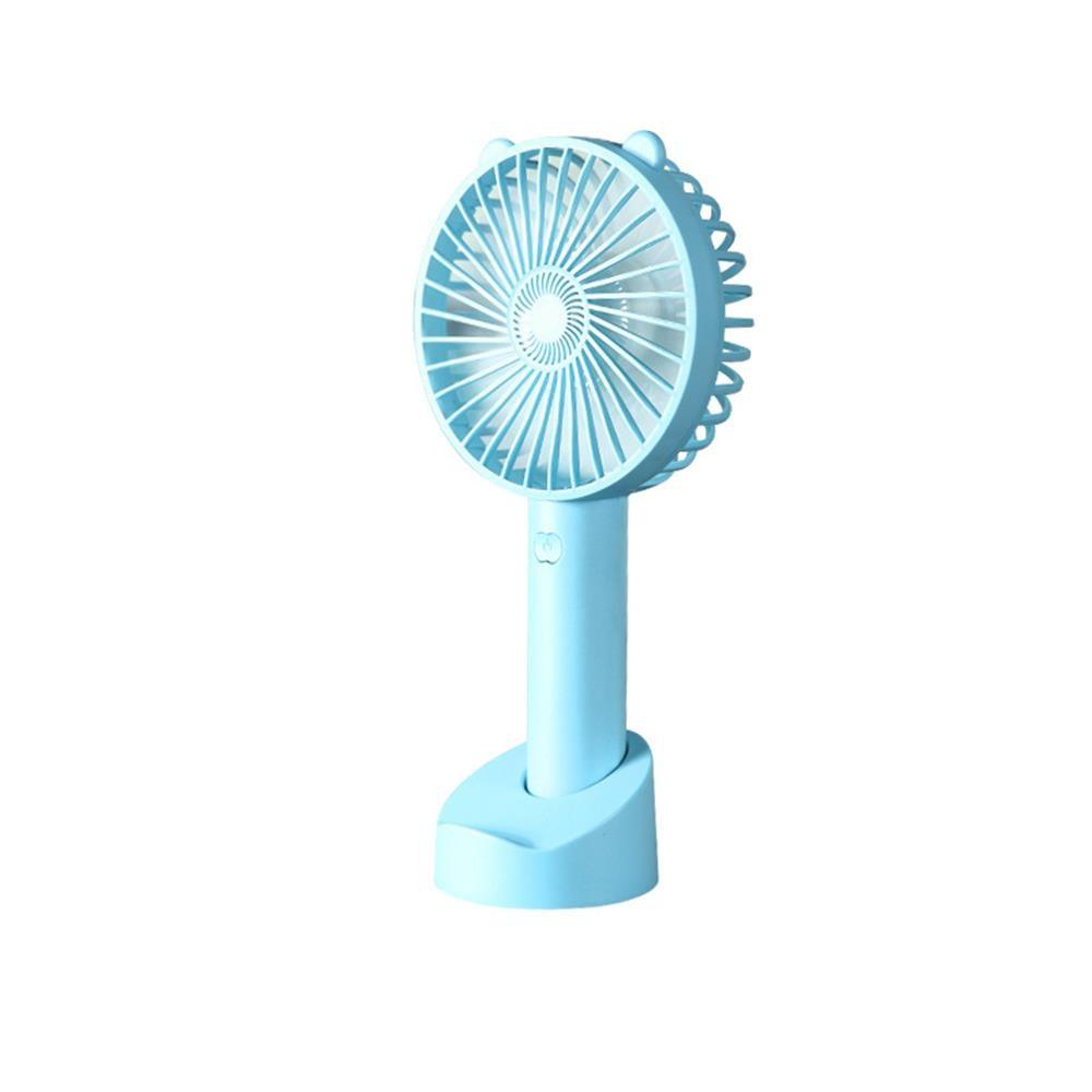 USB Handheld Personal Fan with Charging Base, Portable Silent Fan