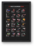 Lap Legends 2025 Racing Program Print Unframed Wall Art Decor Ideal Gift for Formula 1 F1 Fans