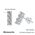 NeeTim 1.2cttw Full Moissanite Stud Earrings for Women 3.5mm Gemstone Lab Diamond Studs Earrings 925 Sterling Silver Jewelry