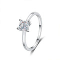 NeeTim 0.6 Carat Princess Moissanite Engagement Ring Women Proposal Bridal Rings Sterling Silver Wedding Band with Certificate