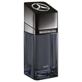 Mercedes-Benz Select Night Eau de Parfum 3.4 fl oz glass bottle in black and navy