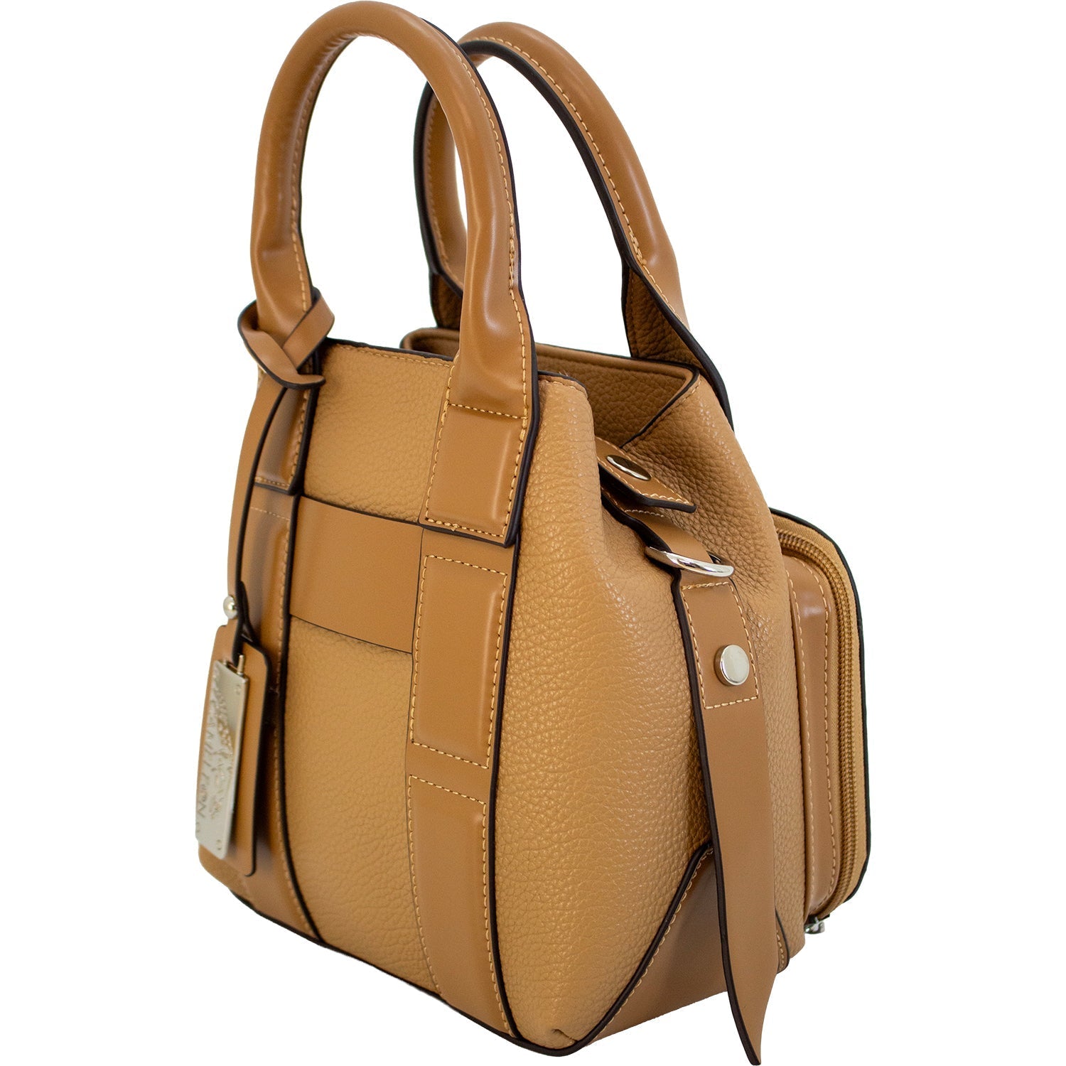 Sequoia Compact Leather Satchel – Minimalist Tan Everyday Carry