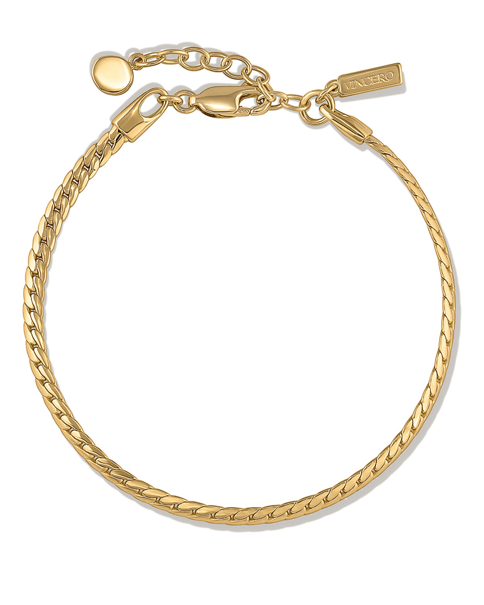 The Serpentine Chain Bracelet in Gold - Sleek Braided Link Jewelry