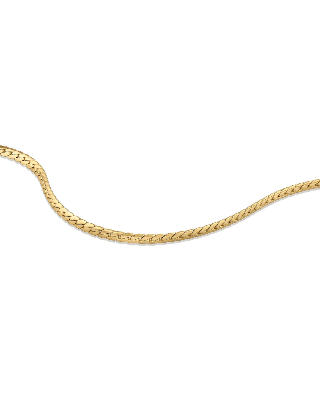 The Serpentine Chain Bracelet in Gold - Sleek Braided Link Jewelry