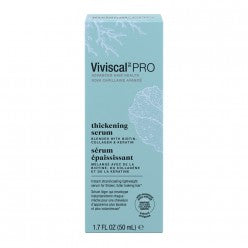 Viviscal PRO thickening serum in a 1.7oz bottle with light-blue and white packaging