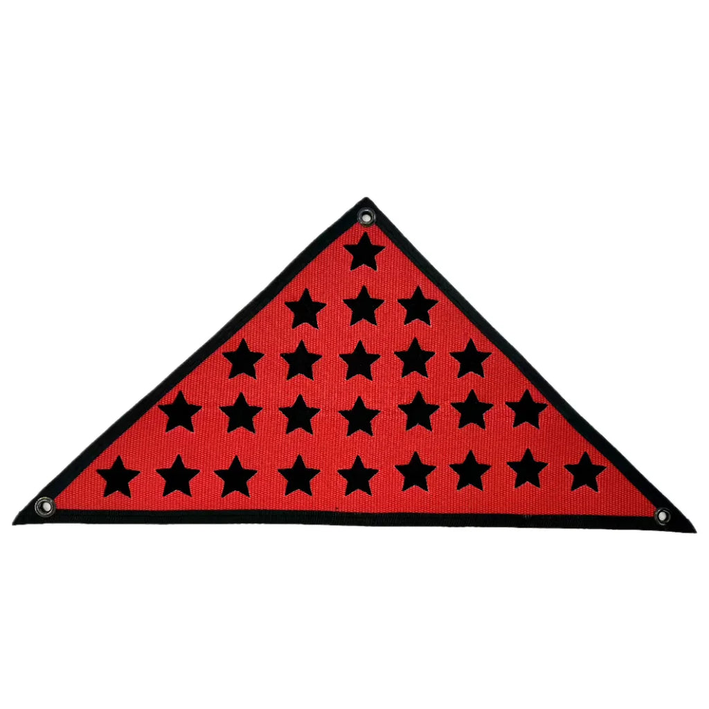 Service Star Triangle Flag Wall Art - Industrial Fire Hose Decor