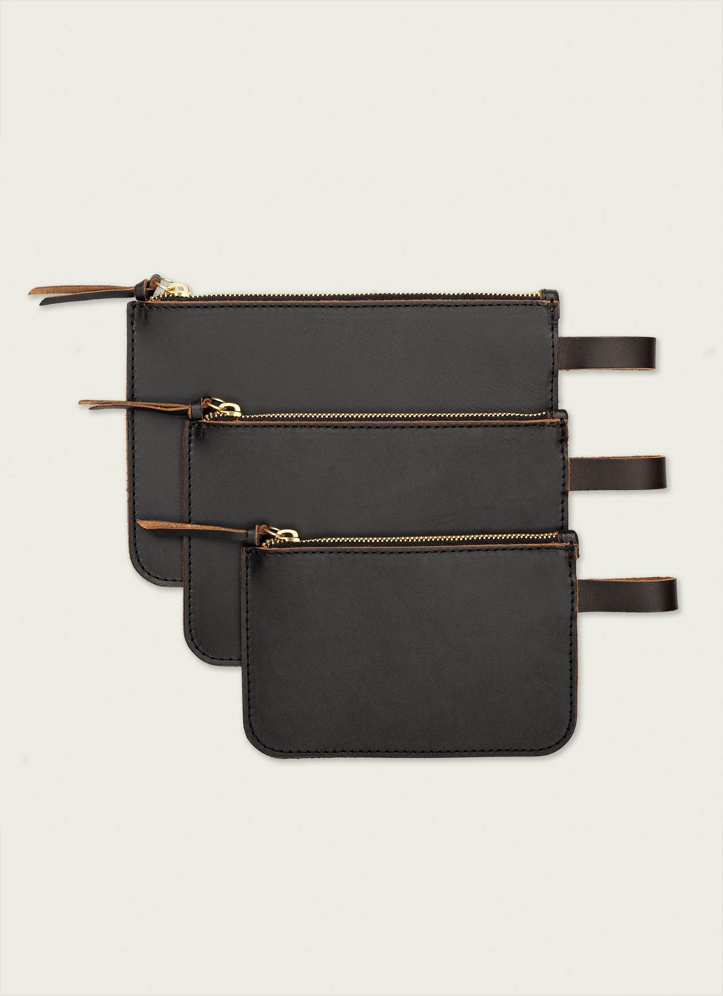 Utility Pouches Set of 3 | Chocolate