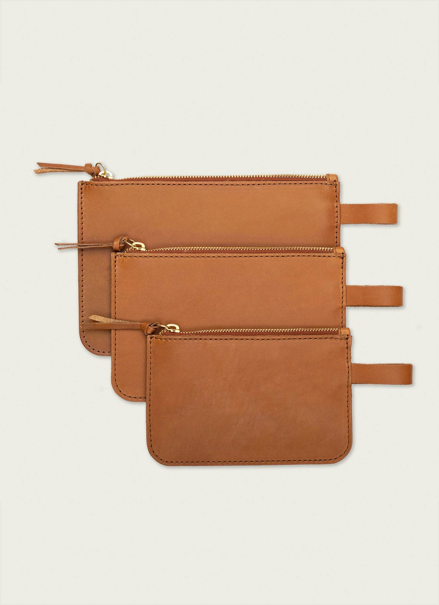 Utility Pouches Set of 3 | Chocolate