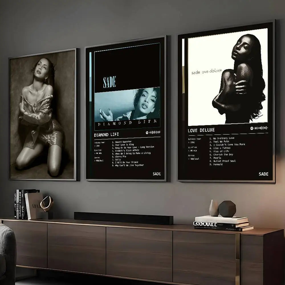Singer S-SADE Poster HD Art Sticky Wall Waterproof Home Living Room Bar Decoration