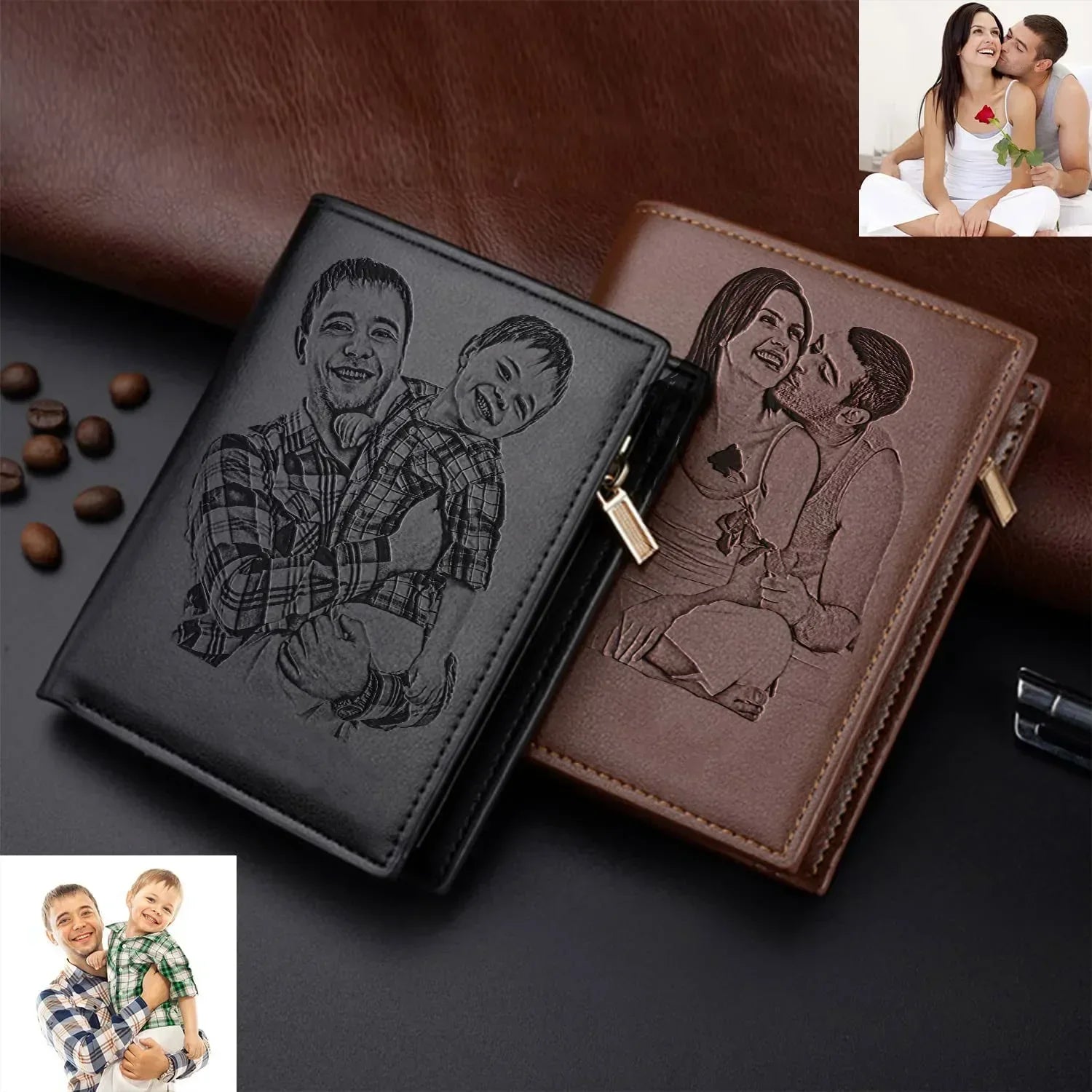 Photo Wallet Personalized Gift for Him