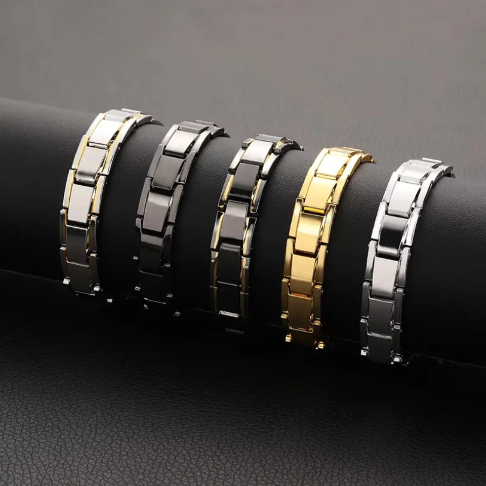 Fashion Stainless Steel Bangle Bracelet 9mm Width Italian Elastic Charm Bracelet Simple Design Men Women DIY Jewelry Gifts